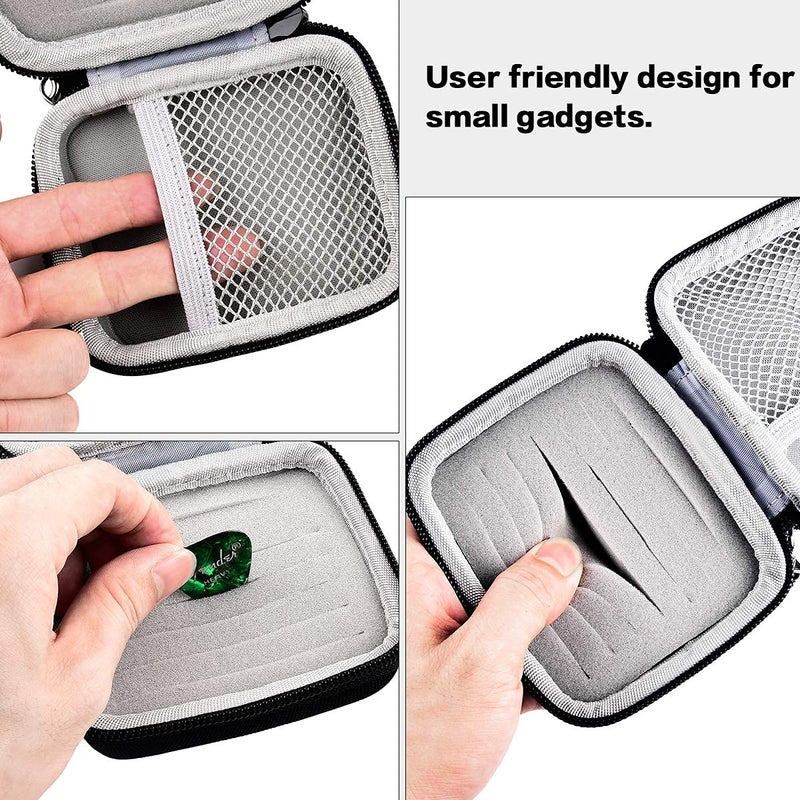 PAIYULE Guitar Pick Holder Case for Fender/for Dunlop/for D'Addario/for Jim Dunlop/for ChromaCast/for UNLP MUSICAL INSTRUMENT Guitar Accessories, All Size Picks Storage Pouch Box-Bag Only-balck - Image 4